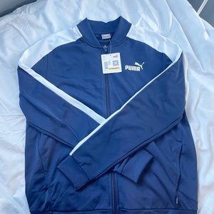 PUMA Women’s Tricot Zip Front Jacket / Small / Peacoat -Puma White